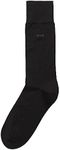 Hugo Boss mens Classic Regular Fit Cotton Dress Socks, Black, 7-13