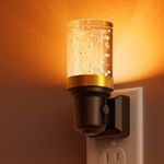 L LOHAS LED Night Light, Dimmable Night Lights Plug into Wall, Automatic Night Lights Plug in with Auto Light Sensor, 1800K Amber Warm Light 0-100LM Brightness LED Night Light for Hallway Bedroom