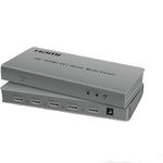 ETZIN 4k@60hz HDTV Multi-Viewer Switch with PIP, HDMI Multi-Switcher 4 in 1 Out for Seamless Switch, 4x1 HDMI Multiviewer Supports 8 Viewing Modes, 4k x 2k, 1080P, for X-Box, PS3/4/5 EPL-427H.