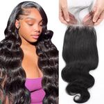 QTHAIR 12A Brazilian Body Wave Lace Closure Free Part 4×4 12inch Brazilian Body Wave Virgin Human Hair Swiss Lace Closure