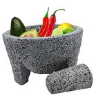 TLP Molcajete authentic Handmade Mexican Mortar and Pestle 8.5 by TheLatinProducts