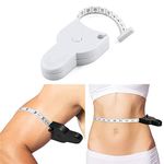 ZUPTIX Body Measuring Tape body tape Retractable inch tape for measurement for body with Lock Pin and Push Button 150cm Tape Measure for Fat Measurement and Weight Loss Sewing Tape Tailor Tape