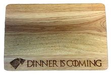 Game of Thrones House Stark "Dinner is Coming" Wooden Chopping Board