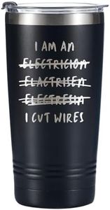 Onebttl Electrician Gifts Tumbler Travel Coffee Mug, for Dad, Husband, Father's Day, Birthday, Stainless Steel Insulated 20oz/590ml - I Cut Wires