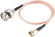 uxcell RG316 Coaxial Cable with BNC Male to SMA Male Connectors 50 Ohm 1 ft