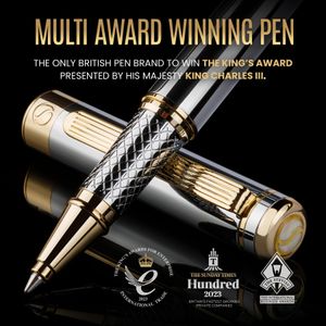Scriveiner Silver Chrome Rollerball Pen – Luxury Writing Instrument