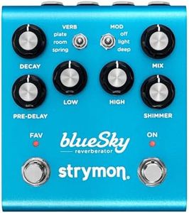 Strymon blueSky V2 Guitar Effects Pedal with Studio Quality Plate, Room and Spring Reverbs, for Electric and Acoustic Guitar, Synths, Vocals and Keyboards