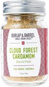 Burlap & Barrel | Cloud Forest Cardamom | As Seen On Shark Tank! | Sweet & Tart Cardamom Pods, Reminiscent Of Summer Fruits, Fresh Herbs & Cut Grass | Cardamom Powder, Cardamom Spice | 1.9Oz Glass Jar