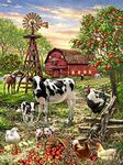 Springbok Puzzle to Remember - Alzheimer & Dementia Activity - 100 Piece Jigsaw Puzzle Barnyard Animals - Unique Cut Pieces