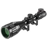 UUQ 3-9x40 AO Rifle Scope with Red & Green Illumination - Long Range Hunting Optics for Air Sniper, Crossbow, Airsoft, Pellet Gun, BB, Airgun - Waterproof, Fog-Proof - Includes 20mm Free Mounts