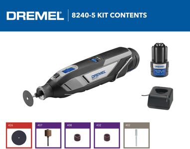 Dremel Cordless Rotary Tool 8240 – Variable Speed, Lightweight