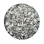 EmbroideryMaterial Silver Crimp Beads, Raw Materials for Making Toran, Bracelet Making, Beads for Jewellery Making, Bag Decoration, Embroidery, Muthyalu Craft etc (2X1MM/ 720 Pieces)