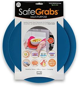 Safe Grabs: Multi-Purpose Silicone Original Microwave Mat as Seen on Shark Tank | Splatter Guard, Trivet, Hot Pad, Pot Holder, (BPA Free, Heat Resistant, Dishwasher Safe), Set of 2 (Spruce)