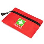 First Aid Backpack Bag Empty Emergency Red First Aid Medical Backpacks 1st Aid Backpack Back Pack for First Aid for Camping Hiking Trekking Adventures Home Health First Responder (Red 7.9x5.5")