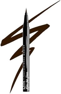 NYX Nyx professional makeup epic ink eye liner, felt tip liner pen, waterproof, vegan formula, brown