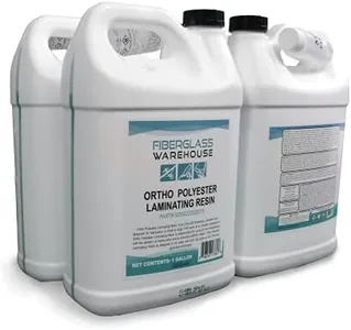 Fiberglass Warehouse Polyester Laminating Resin - Marine Grade - 4 Gallon Kit- Catalyst Included- Fiberglass, Wood, Boat Repair, Decks, RV, Auto and General Purpose Composite Projects