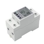 KETOTEK LCD Digital AC Electricity Meter DIN Rail 1 Phase Energy Meter KWh Meter Power Meter Voltmeter Ammeter with Overload Protection