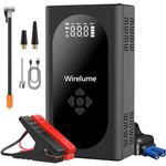 4000A Car Jump Starter with Air Compressor (10L Gas/8L Diesel) Battery Charger Battery Booster Jump Box Jumper Battery Pack Emergency Start Power Bank Super Safe Lithium