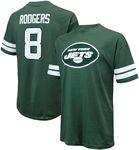 Majestic Threads Men's Aaron Rodgers Green New York Jets Name & Number Oversize Fit T-Shirt