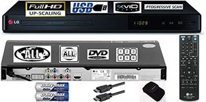 LG DP542H HDMI/MULTIREGION DVD Player 1080p HD Upscaling DivX Support USB Playback - PAL & NTSC Free All Regions 0 1 2 3 4 5 6 With HDMI LEAD and Wallet -Black