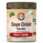 Eat SOYA Instant Soy Drink Powder Vanilla Flavor 400g (Sugar Free) Vegan - Non GMO - 45% Protein
