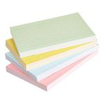 Amazon Basics A6 Ruled Index Cards, Assorted Neon Colours (Pack of 200)