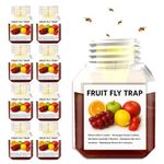 Fruit Fly Trap 8-Pack, Highly Effective Fruit Fly Killer for Home & Kitchen, Fruit Fly Catcher, Instantly Attracts, Up to 3 Weeks of Performance per Bottle, Safe for Children & Pets