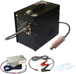 NUOGE Pcp Air Compressor,4500Psi 30Mpa Powered by Car 12V DC or Home 110V AC W/Converter Paintball/Scuba Tank Compressor Pump