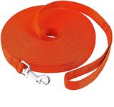 The DDS Store Dog Training Lead Long Rope Cotton Nylon Webbing Recall Obedience Line Leash for Pet 3m/10ft, (BLUE) (20.Feet, Red)