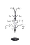 Creative Hobbies 3 Foot Christmas Ornament Display Tree Stand Metal, Black Color, Ornament Holder Tree, Metal Ornament Display Tree Holds 24 Ornaments