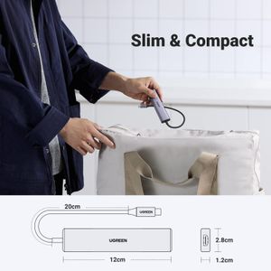 UGREEN 5-in-1 USB C Hub – Multiport Adapter with HDMI, USB, SD
