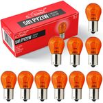 Xtremeauto X10 581 PY21W Bulbs - Car Indicator Bulbs, X10 12V Indicator Bulbs Orange Amber Bayonet 21W Car Lights Indicators Bulb 12 21W Bulb Orange Indicator Bulbs 12V