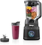 Ninja 2-in-1 Detect Power Blender Pro & Single Serve, 1200W Blender with 2L-Jug (1900ml Max Liquid Capacity) & 2x 680ml Cups, Blend Smoothies, Chop Vegetables & Mix Ice Drinks, Black, TB301EU