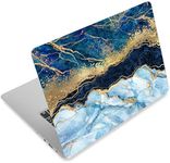 15.6" Laptop Decal Skin Vinyl Sticker Cover Compatible with ASUS VivoBook 15 F515/Acer Aspire 5 Slim Laptop/MSI GL65 Leopard/Asus L510MA-DS04 15.6" Laptop Stickers Cover Skin(Blue Gold Marble)