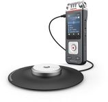 Philips VoiceTracer DVT8115 recorder, 8GB, MP3 and PCM, Meeting Microphone, exceptional meeting recording. Sembly AI multi-speaker speech recognition, creation of summaries, minutes and to-do-lists