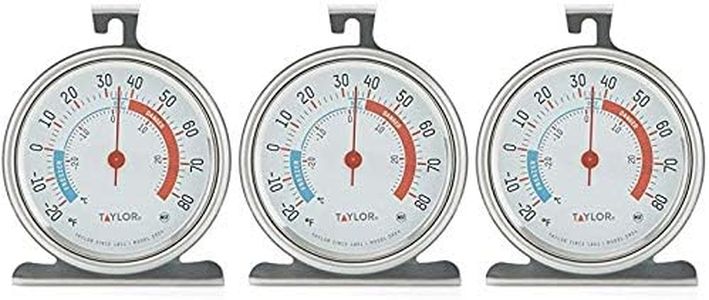 Taylor Classic Series Large Dial Fridge/Freezer Thermometer - 3 Pack