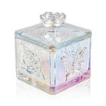 WHJY Cute Glass Candy Jar with Lid,