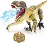 VERTOY Remote Control Dinosaur Toys for Kids 3 4-7 8-12 Year Old - Realistic T-Rex Gift for Boys, RC Walking Dino with Light, Roaring, Spray, Touch Sensing