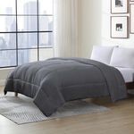 Swift Home All-season Extra Soft Luxurious Classic Light-Warmth Goose Down-Alternative Comforter, Full 78" x 90", Grey