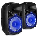 Bluetooth Karaoke Speaker Set Blue 