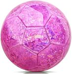 Size 4 Soccer Ball Glitter Pink - K