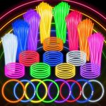 SpringFlower 100 PCS Glow Sticks Bulk Party Favors, 8" Glow in the Dark Party Supplies, Light Sticks for Party Favors Glow Necklaces and Bracelets for Kids or Adults