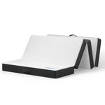 wowttrelax Folding Mattress single, 6 Inch Foldable Floor Mattress Single Memory Foam, 4 Fold Easy Storage With Washable Cover & Pressure Relief for Camping, Caravans, Travel, Guest (90x190x15cm)