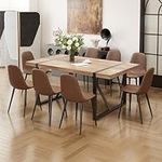 FURNITO 71'' Dining Table Set for 8