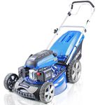 Hyundai 196cc Petrol Lawnmower, 20" 51cm 4 Stroke, Self Propelled Petrol Mower, Easy Starting with Six Cutting Heights and 70L Grass Bag