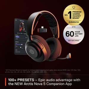 SteelSeries Arctis Nova 5 Wireless Gaming Headset – PC & Console Compatible