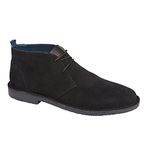 Roamers Mens Suede Desert Boots (10 UK) (Black)