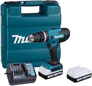 Makita HP488D002 Taladro de percusión a Batería 18 V Li-Ion (2 x 1,5 Ah) Ø 13 mm, Azul y negro