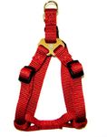 Hamilton Adjustable Easy-On Step-in Style Dog Harness, 3/4-Inch by 20-30-Inch, Medium, Red