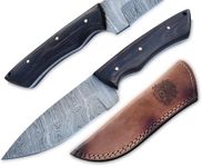 GLADIUS CRAFTS | Viking Heritage Skinner Knife – Expertly Crafted with Damascus steel for Precision Hunting and Field Dressing: Embrace the Timeless Elegance of Craftsmanship with this Razor-Sharp